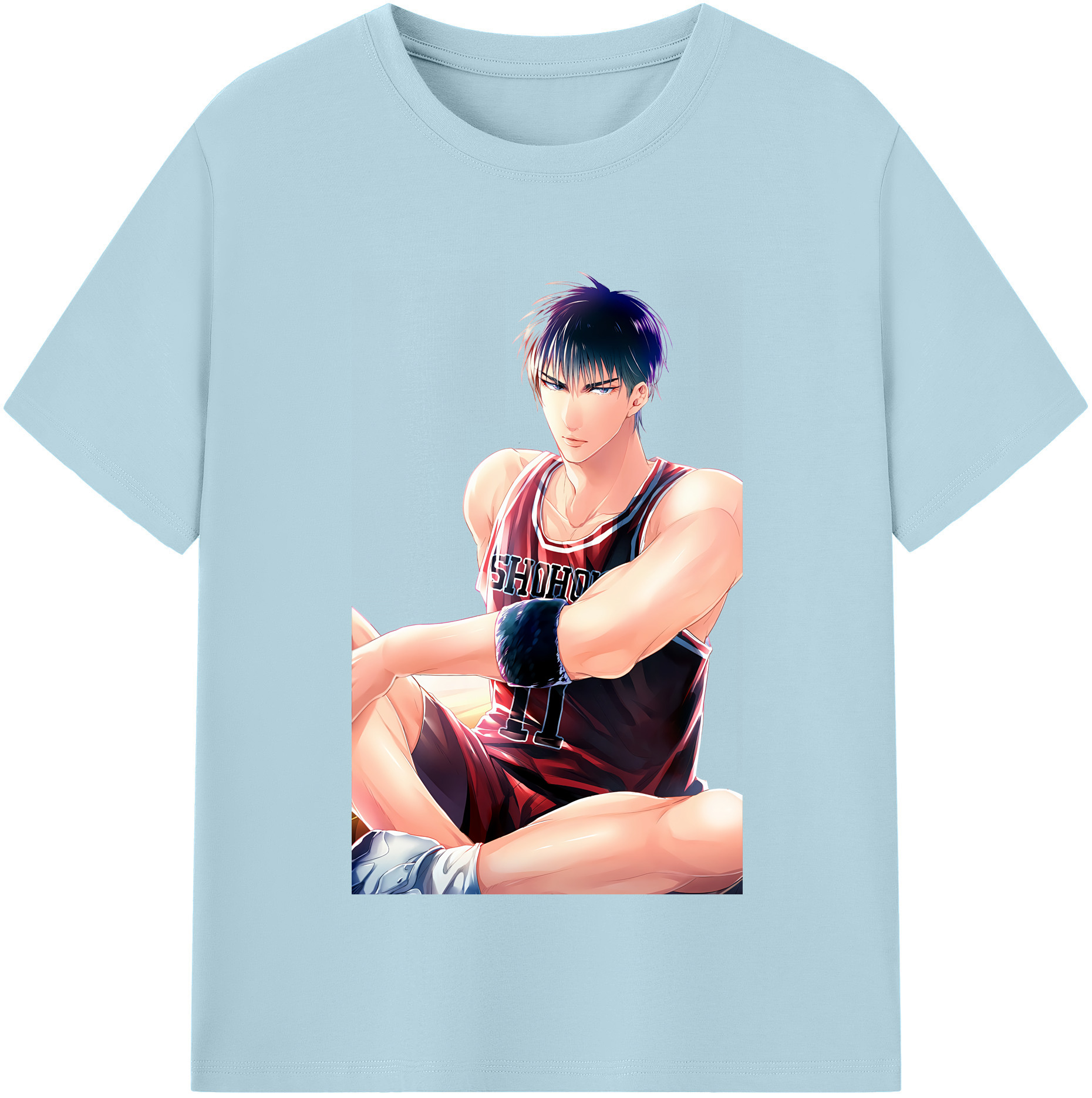SLAM DUNK／スラムダンク 綿100％半袖Tシャツ（フロントプリント）